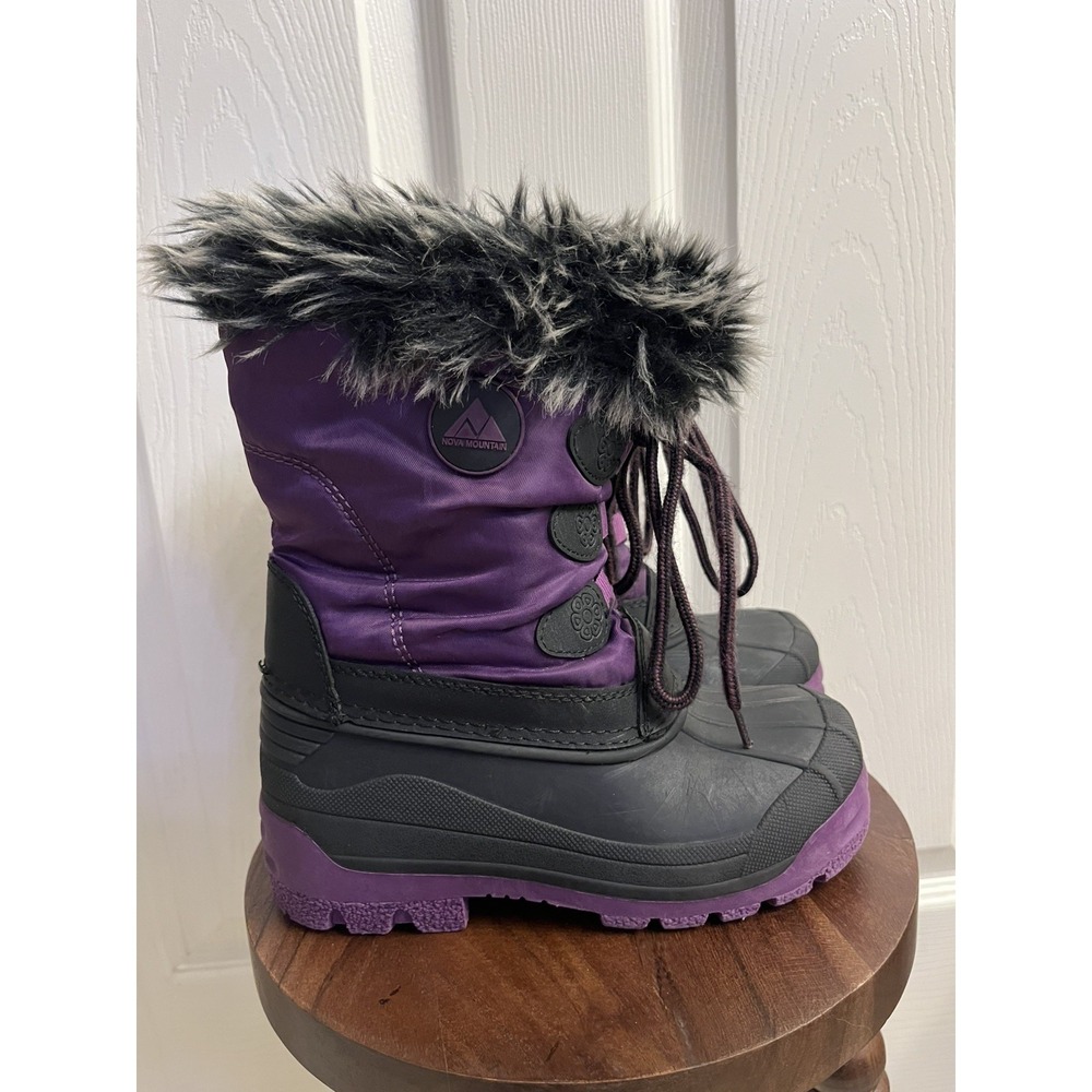 Nova Mountain Duck Snow Boots, Purple Kids Size 12 Great Condition winter gear